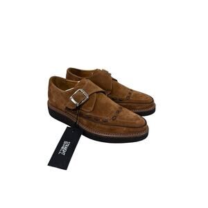 Straight To Hell MEMPHIS BROWN SUEDE CREEPERS Rockabilly Style Edgy M 7.5 W 9